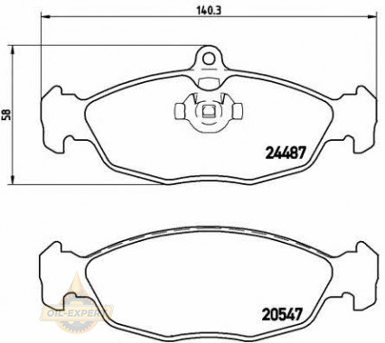 Brembo Колодки тормозные дисковые BREMBO P 36 017 - Картинка 1