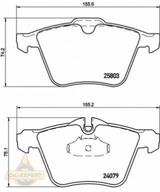 Brembo Колодки тормозные дисковые BREMBO P 36 028 - Картинка 1