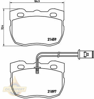 Brembo Колодки тормозные дисковые BREMBO P 44 004 - Картинка 1
