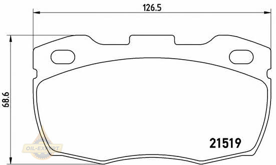 Brembo Колодки тормозные дисковые BREMBO P 44 005 - Картинка 1