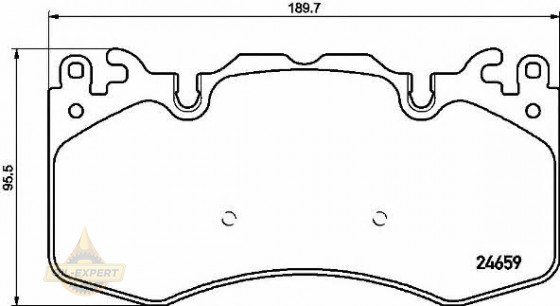Brembo Колодки гальмівні дискові BREMBO P 44023 - Заображення 1