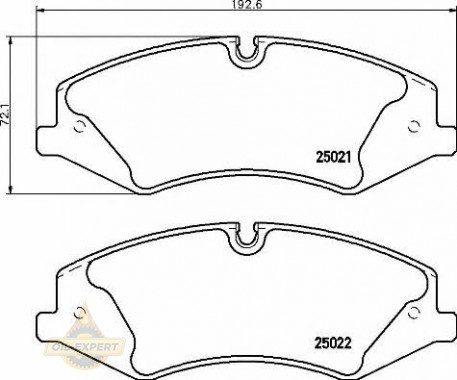 Brembo Колодки тормозные дисковые BREMBO P 44 024 - Картинка 1