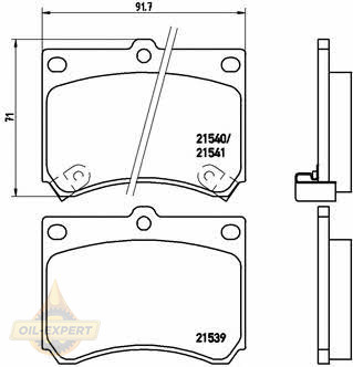 Brembo Колодки тормозные дисковые BREMBO P 49 011 - Картинка 1