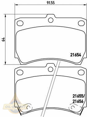 Brembo Колодки тормозные дисковые BREMBO P 49 016 - Картинка 1