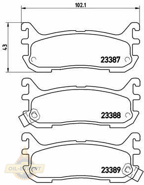 Brembo Колодки тормозные дисковые BREMBO P 49 021 - Картинка 1
