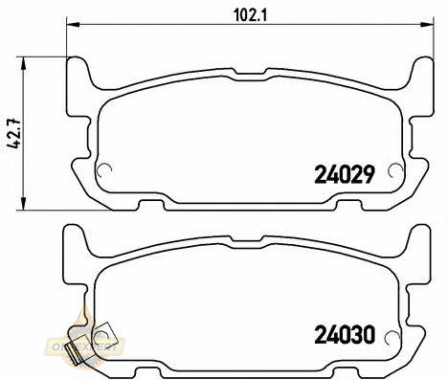 Brembo Колодки тормозные дисковые BREMBO P 49 031 - Картинка 1