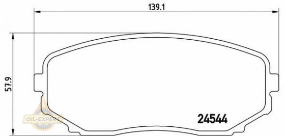 Brembo Колодки тормозные дисковые BREMBO P 49 040 - Картинка 1