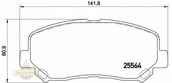 Brembo Колодки тормозные дисковые BREMBO P 49 045 - Картинка 1