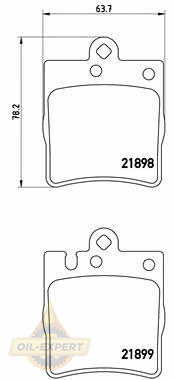 Brembo Колодки тормозные дисковые BREMBO P 50 033 - Картинка 1