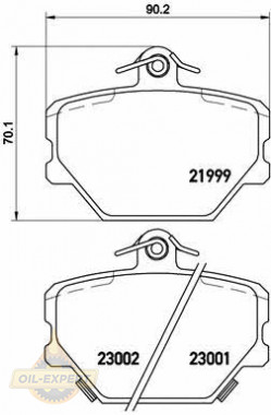 Brembo Колодки тормозные дисковые BREMBO P 50 038 - Картинка 1
