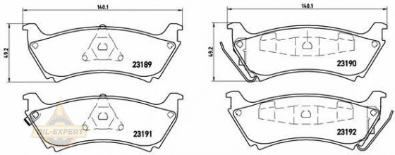 Brembo Колодки тормозные дисковые BREMBO P 50 040 - Картинка 1