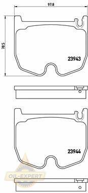 Brembo Колодки тормозные дисковые BREMBO P 50 062 - Картинка 1
