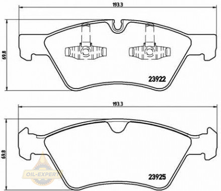 Brembo Колодки гальмівні дискові BREMBO P 50063 - Заображення 1
