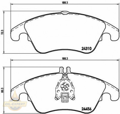 Brembo Колодки дискові гальмівні BREMBO P 50 069 - Заображення 1