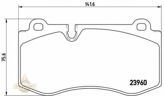 Brembo Колодки дискові гальмівні BREMBO P 50 074 - Заображення 1