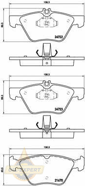 Brembo Колодки тормозные дисковые BREMBO P 50 075 - Картинка 1
