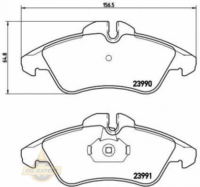 Brembo Колодки тормозные дисковые BREMBO P 50 080 - Картинка 1