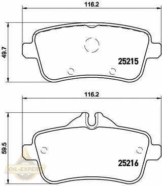 Brembo Колодки гальмівні дискові BREMBO P 50099 - Заображення 1
