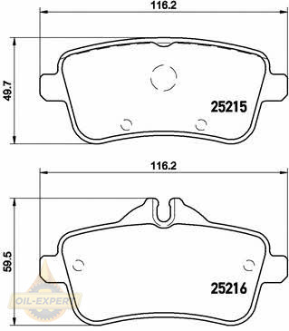 Brembo Колодки тормозные дисковые BREMBO P 50 101 - Картинка 1