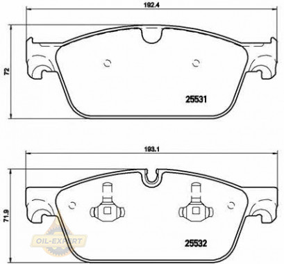 Brembo Колодки тормозные дисковые BREMBO P 50 102 - Картинка 1