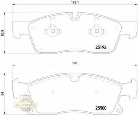 Brembo Колодки тормозные дисковые BREMBO P 50 108 - Картинка 1