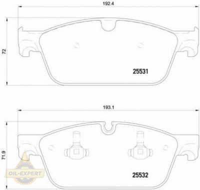 Brembo Колодки тормозные дисковые BREMBO P 50 112 - Картинка 2