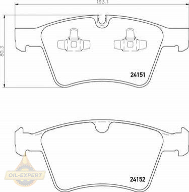Brembo Колодки тормозные дисковые BREMBO P 50 115 - Картинка 1