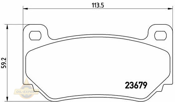 Brembo Колодки тормозные дисковые BREMBO P 52 018 - Картинка 1