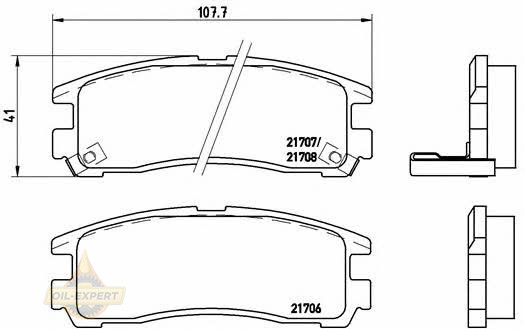 Brembo Колодки тормозные дисковые BREMBO P 54 012 - Картинка 1