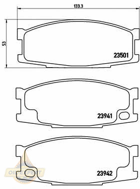 Brembo Колодки тормозные дисковые BREMBO P 54 024 - Картинка 1