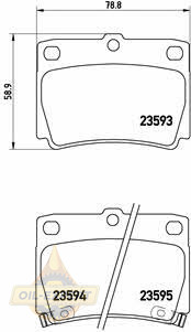 Brembo Колодки тормозные дисковые BREMBO P 54 026 - Картинка 1