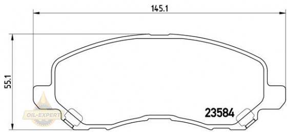 Brembo Колодки дискові гальмівні BREMBO P 54 030X - Заображення 1