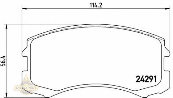 Brembo Колодки дискові гальмівні BREMBO P 54 041 - Заображення 1