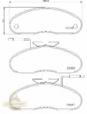 Brembo Колодки тормозные дисковые BREMBO P 56 019 - Картинка 1