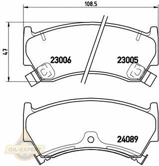 Brembo Колодки тормозные дисковые BREMBO P 56 026 - Картинка 1