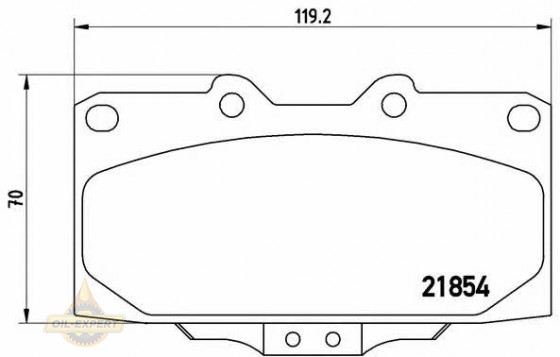 Brembo Колодки тормозные дисковые BREMBO P 56 034 - Картинка 1