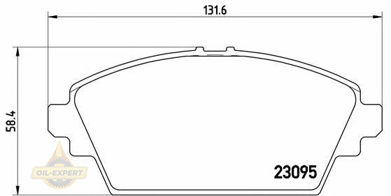 Brembo Колодки тормозные дисковые BREMBO P 56 044 - Картинка 1