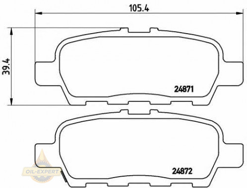 Brembo Колодки тормозные дисковые BREMBO P 56 068 - Картинка 2