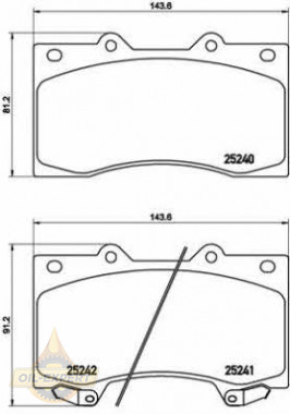 Brembo Колодки тормозные дисковые BREMBO P 56 081 - Картинка 1