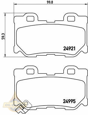 Brembo Колодки тормозные дисковые BREMBO P 56 085 - Картинка 1