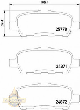 Brembo Колодки тормозные дисковые BREMBO P 56 087 - Картинка 1