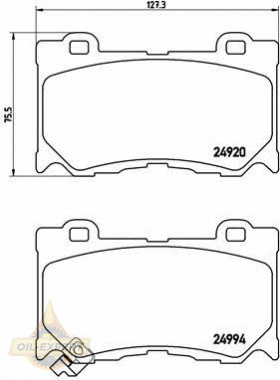 Brembo Колодки тормозные дисковые BREMBO P 56 089 - Картинка 1