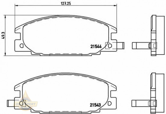 Brembo Колодки тормозные дисковые BREMBO P 59 015 - Картинка 1