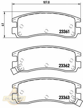 Brembo Колодки тормозные дисковые BREMBO P 59 027 - Картинка 1