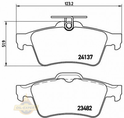 Brembo Колодки дискові гальмівні BREMBO P 59 042 - Заображення 1