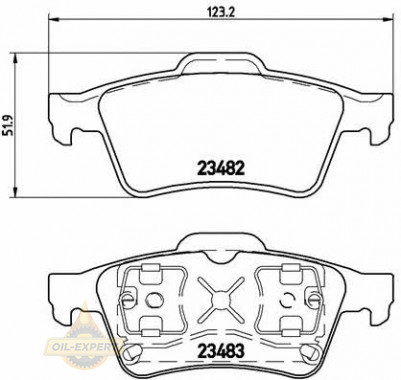 Brembo Колодки тормозные дисковые BREMBO P 59 044 - Картинка 1