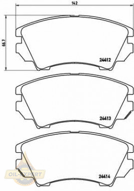 Brembo Колодки тормозные дисковые BREMBO P 59 055 - Картинка 1