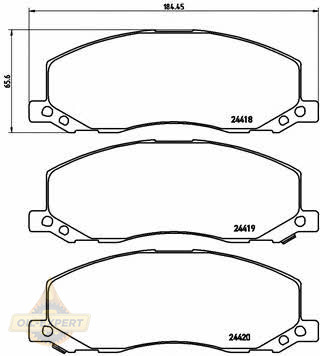 Brembo Колодки дискові гальмівні BREMBO P 59 058 - Заображення 2
