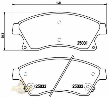 Brembo Колодки дискові гальмівні BREMBO P 59 076 - Заображення 1