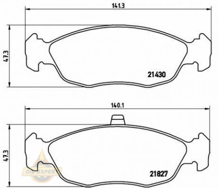 Brembo Колодки тормозные дисковые BREMBO P 61 051 - Картинка 1